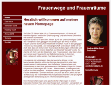 Tablet Screenshot of frauenwege-und-raeume.de